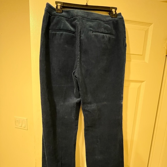 Alexa Chung Navy Courdoroy Flare Trousers UK size 8 (US 4) - Picture 3 of 4